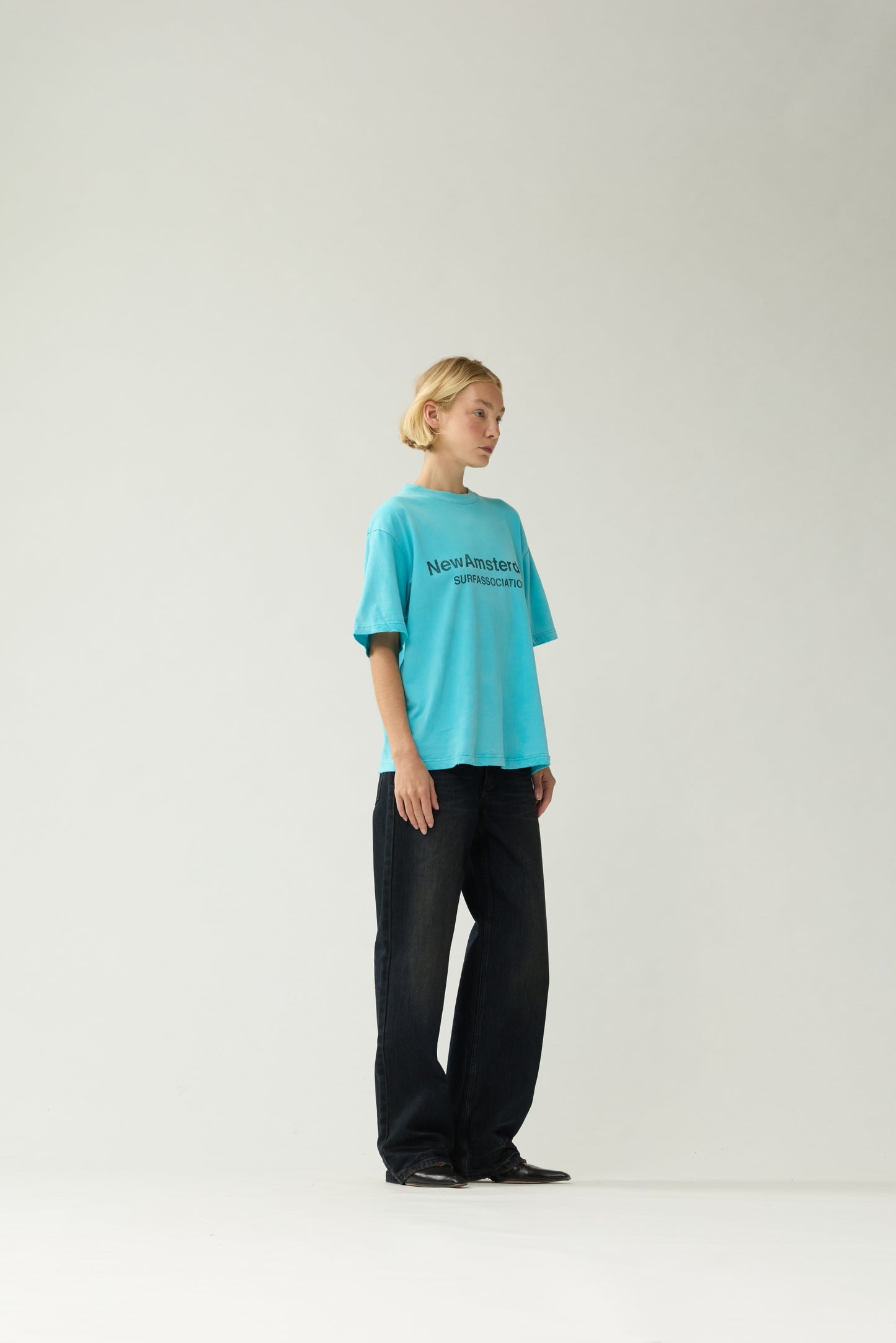 WORKED LOGO TEE | Blue