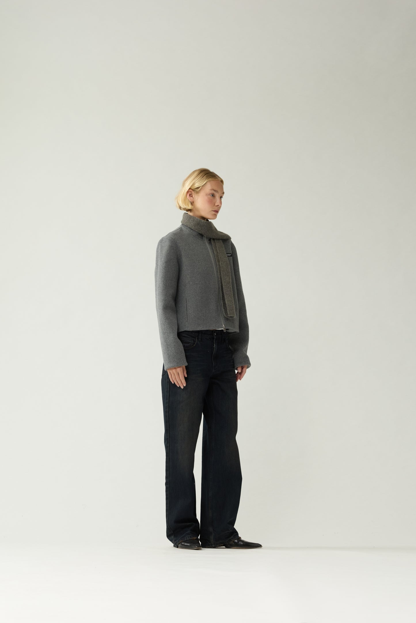 TRACKSUIT JACKET | Grey Melange