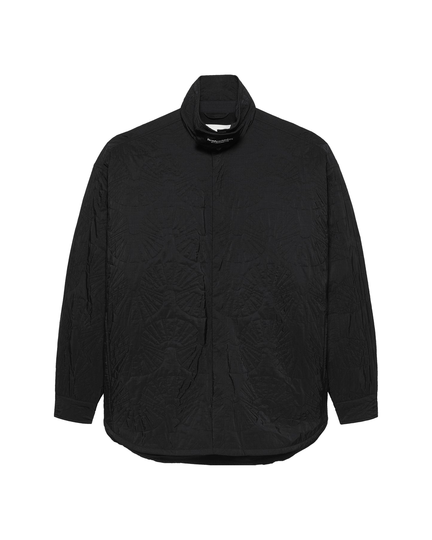 QUILTED OVERSHIRT BLACK