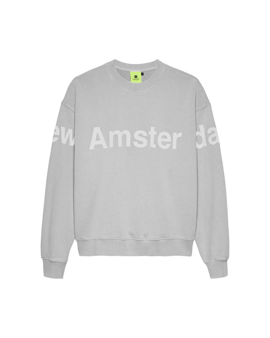 LINE CREWNECK SWEATER ASH