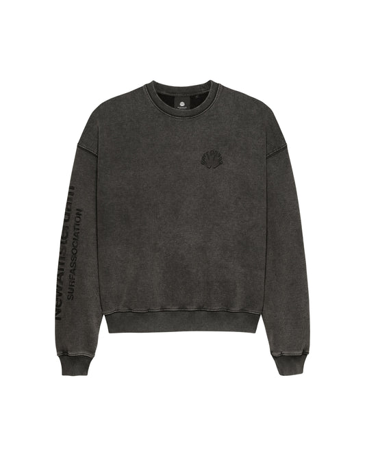 LOGO CREWNECK WASHED BLACK
