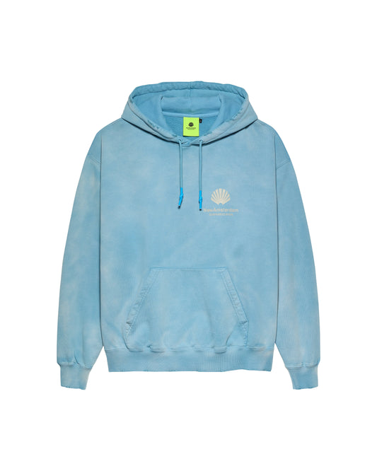 LOGO HOODIE WASHED BLUE