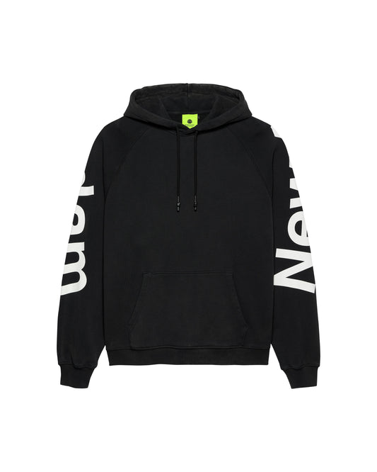 LOGO LINE HOODIE BLACK