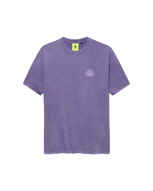 LOGO TEE WASHED EMBRO PURPLE HAZE