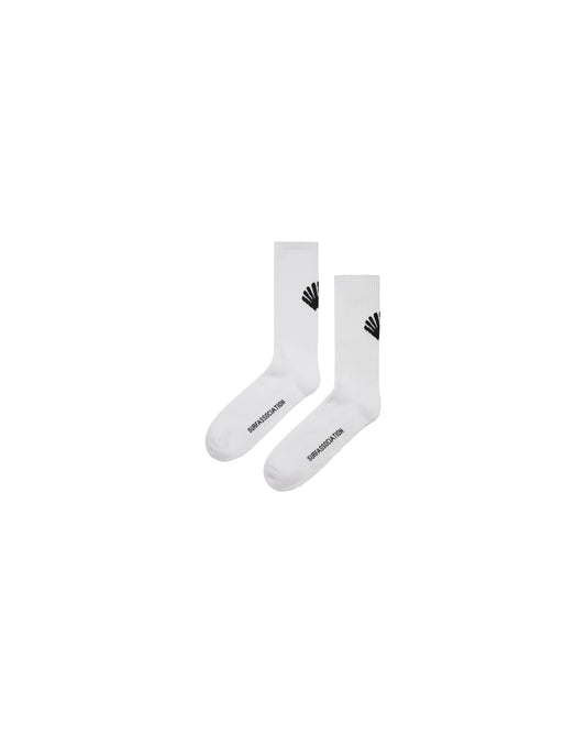 LOGO SOCKS WHITE