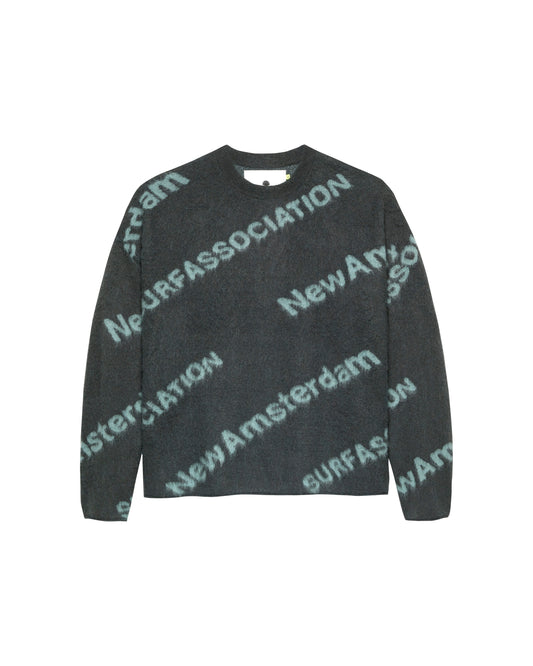 JACQUARD KNIT SHARK GREEN/TEAL
