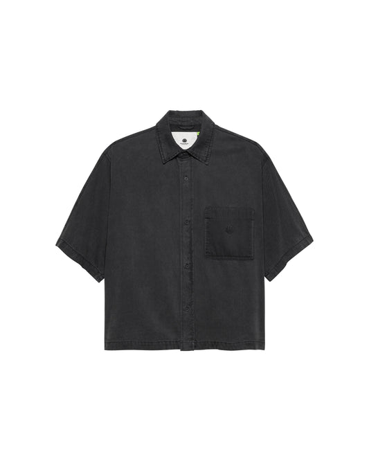 DENIM SHIRT WASHED BLACK