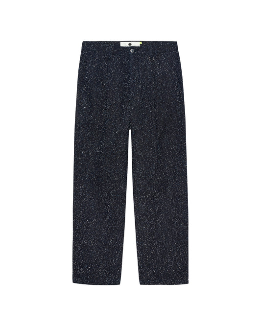 SPRAY REWORKED TROUSERS DENIM BLUE
