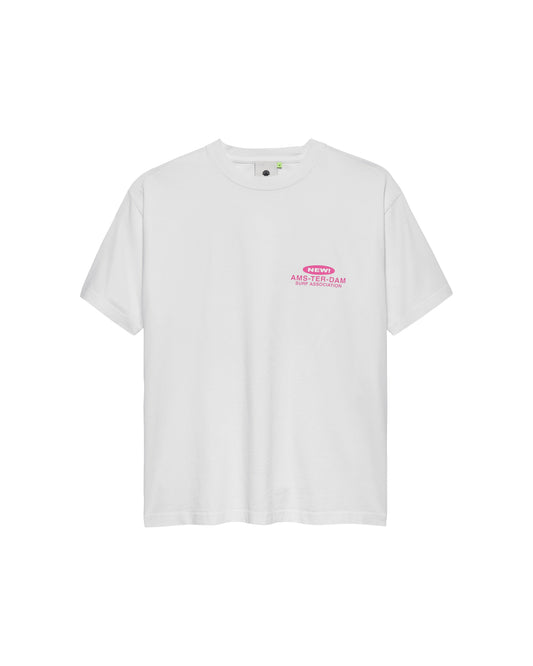 PEARL READINGS TEE WASHED WHITE