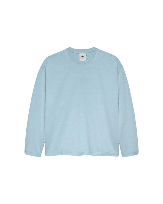 LOGO LINE LONGSLEEVE DENIM BLUE/WHITE