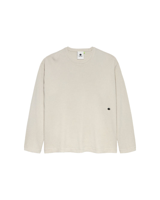 WAFFLE LONGSLEEVE WASHED GREY