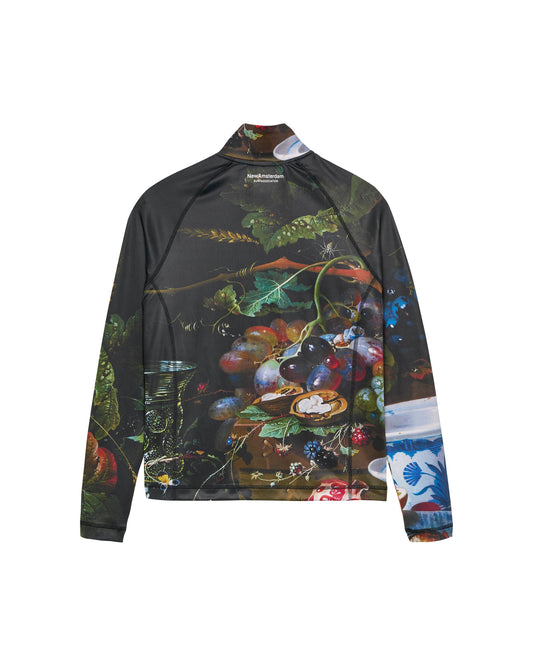 LYCRA ZIP-UP BUFFET AOP