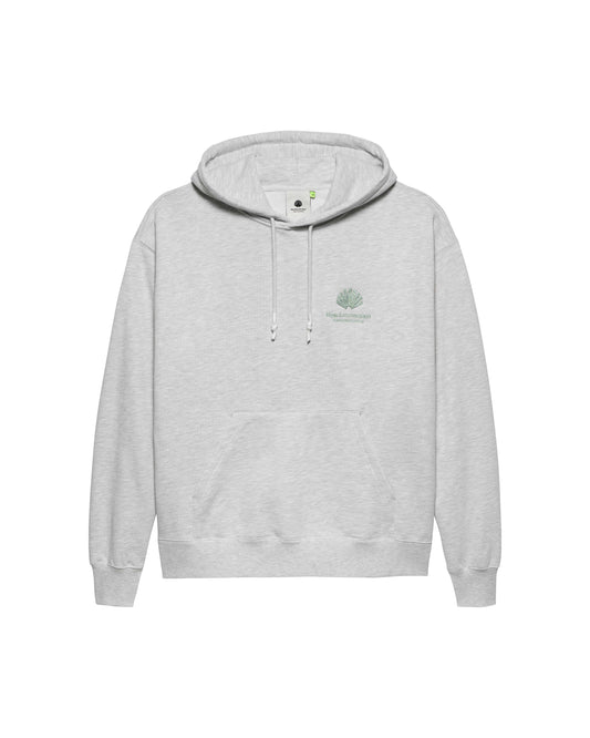 LOGO HOODIE ASH/TEAL