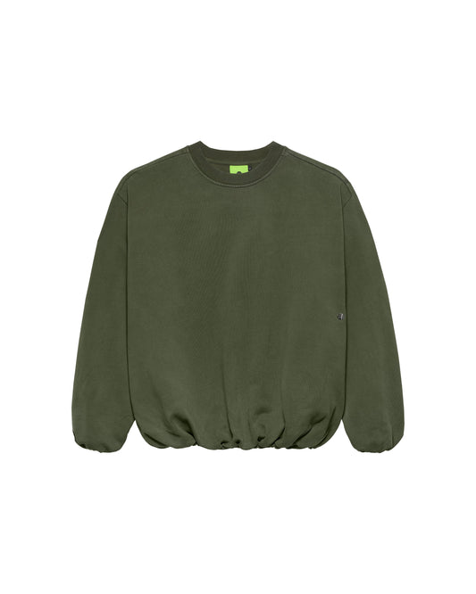 INFLATABLE CREWNECK OLIVE