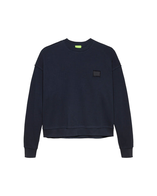 LACE CREWNECK NIGHT/BLACK