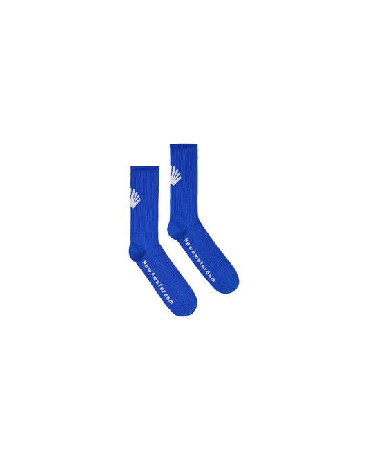 LOGO SOCKS COBALT/WHITE