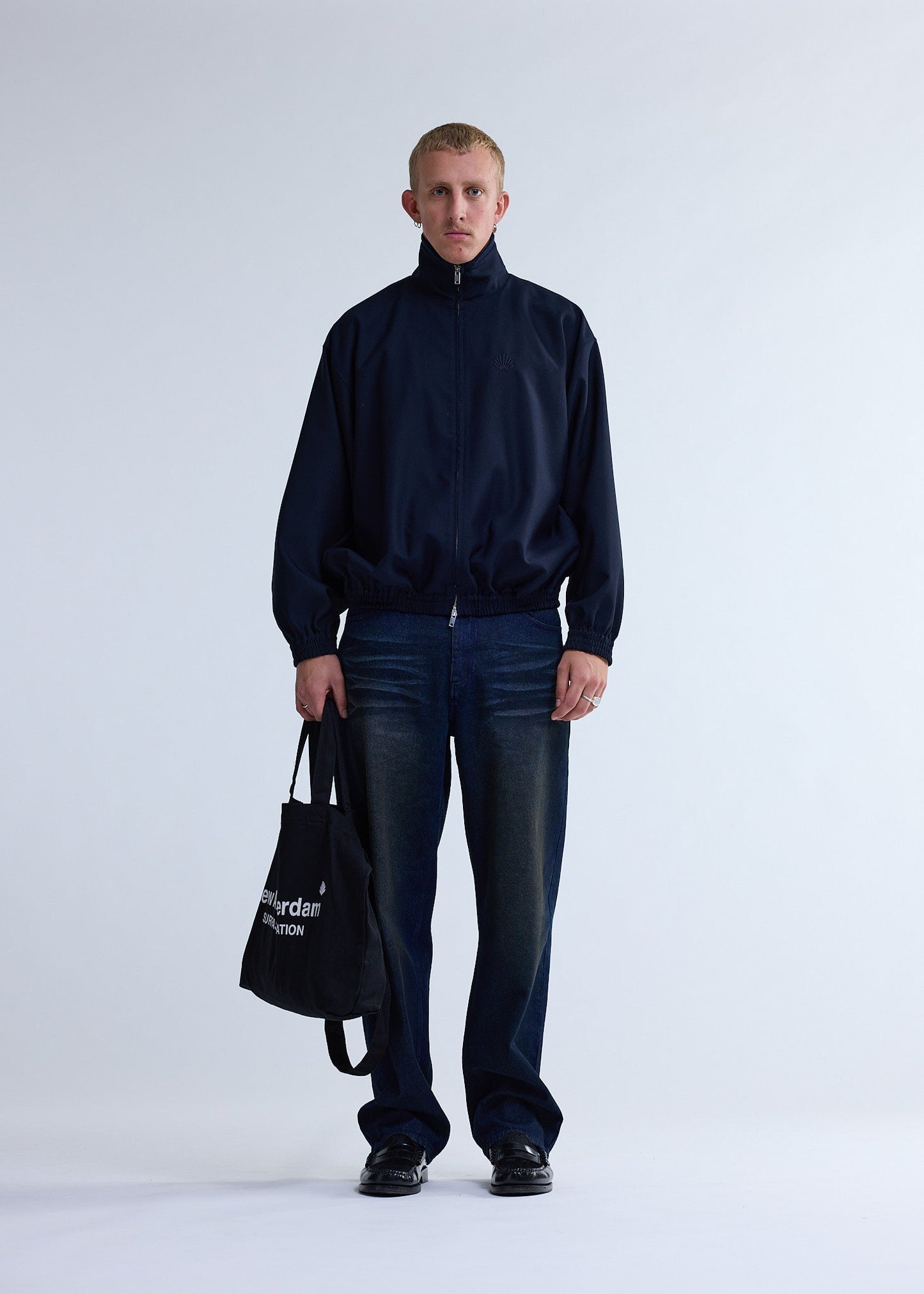 WOOL TRACK JACKET MIDNIGHT | Midnight