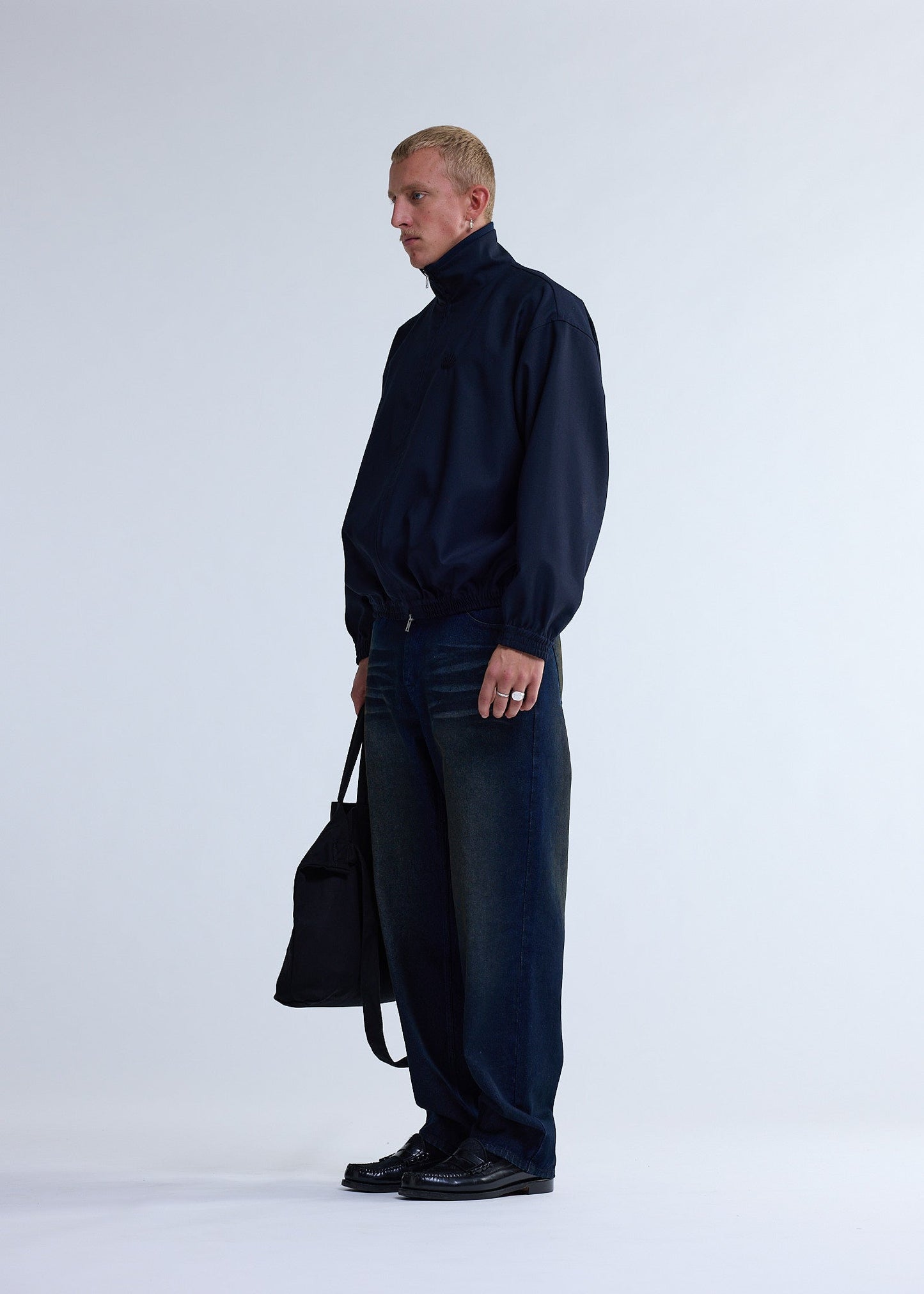 WOOL TRACK JACKET MIDNIGHT | Midnight