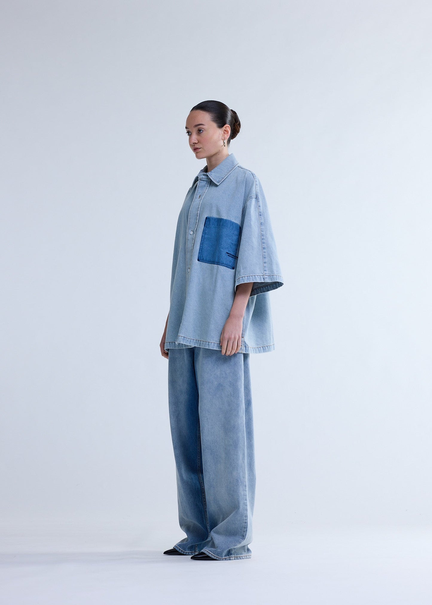 LYOCELL SHORT SLEEVES LIGHT BLUE | Light blue