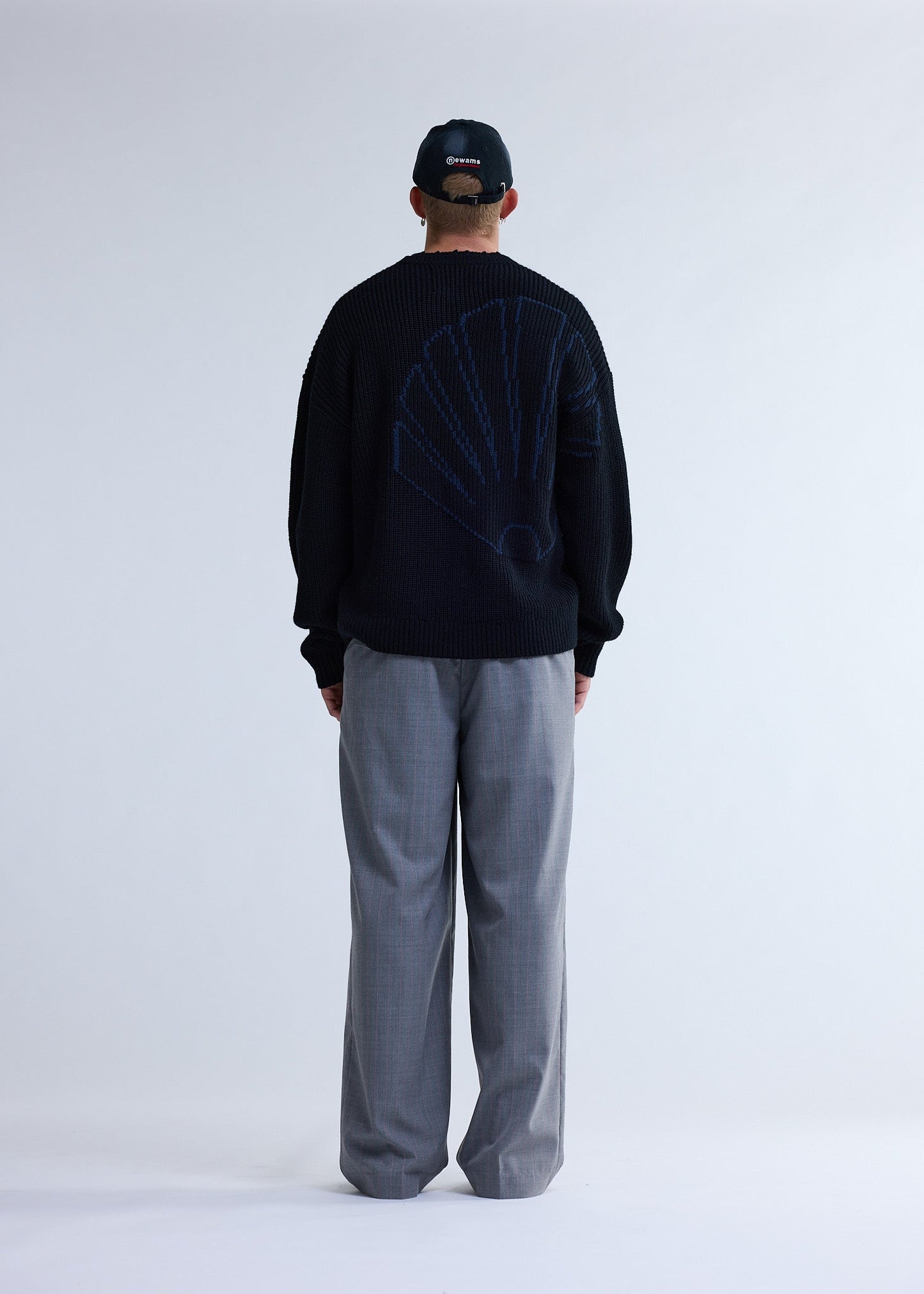 BIG LOGO CREWNECK KNIT BLACK/NIGHT | Black