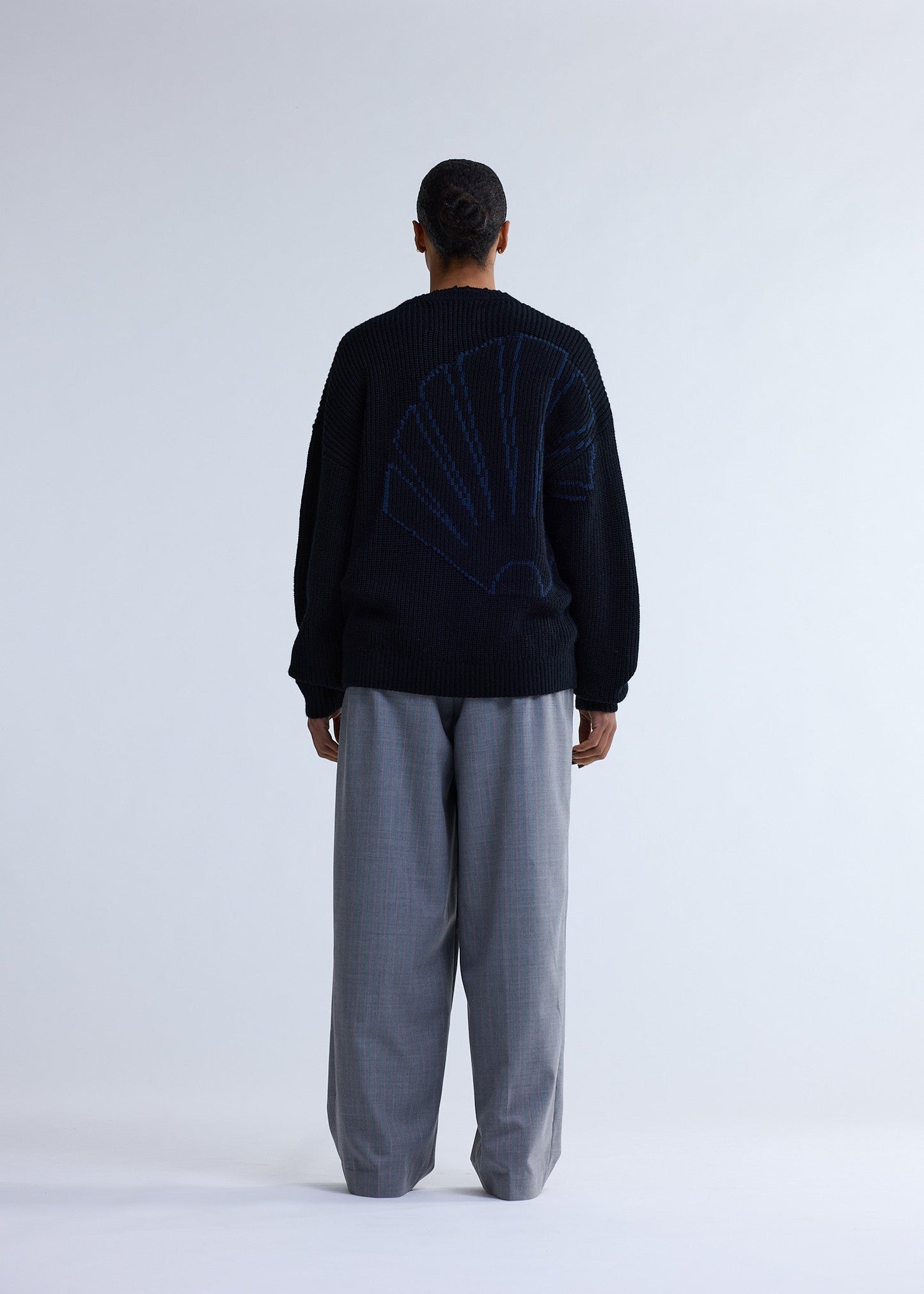 BIG LOGO CREWNECK KNIT BLACK/NIGHT | Black