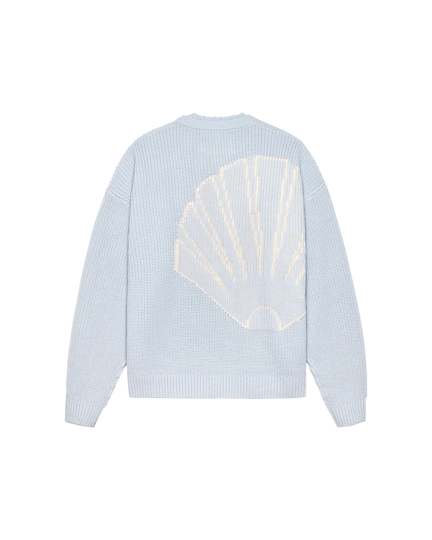 BIG LOGO CREWNECK BABY BLUE/ECRU | Baby blue