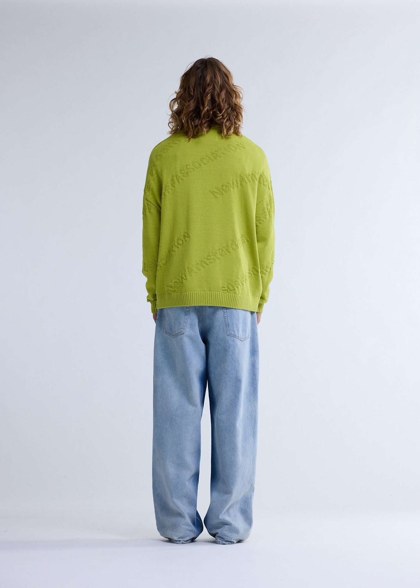 LOGO JACQUARD KNIT SAFETY YELLOW | Safety yellow
