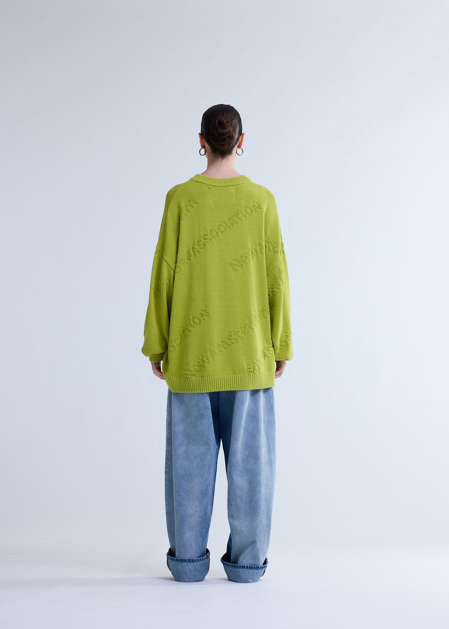 LOGO JACQUARD KNIT SAFETY YELLOW | Safety yellow
