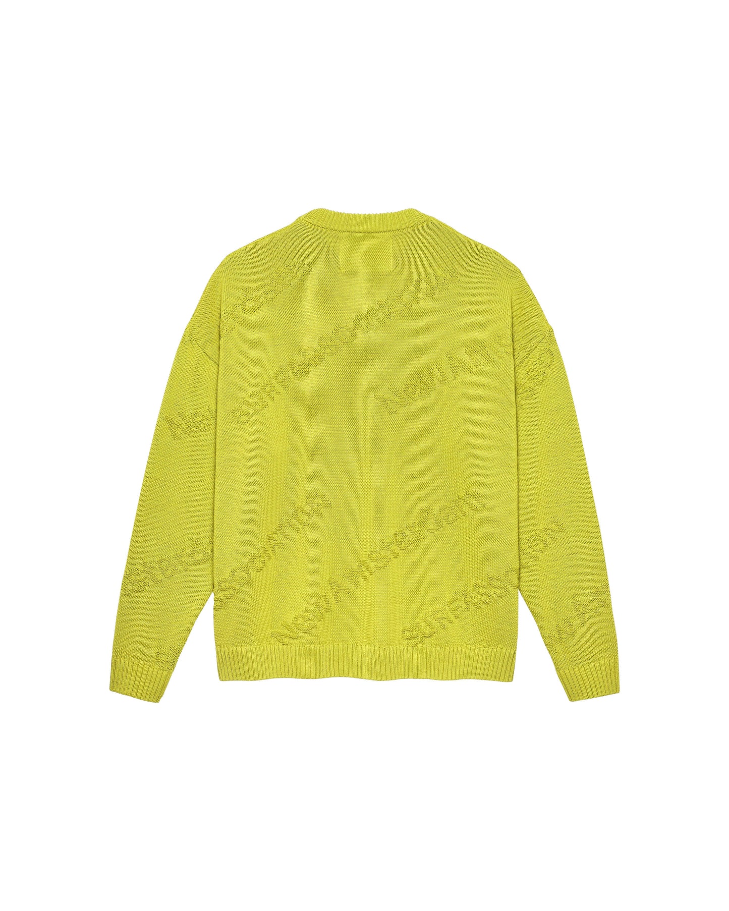 LOGO JACQUARD KNIT SAFETY YELLOW | Safety yellow
