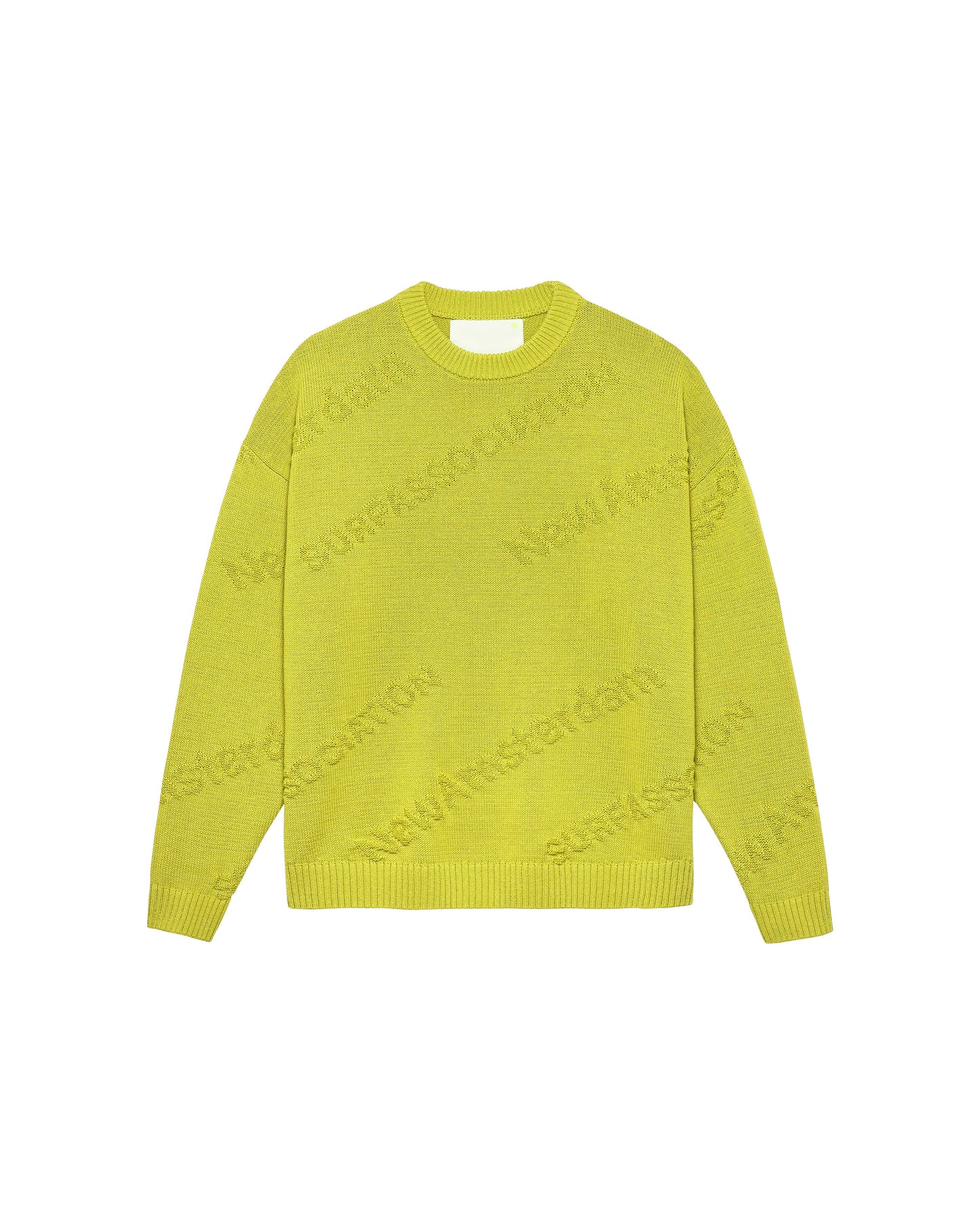 LOGO JACQUARD KNIT SAFETY YELLOW | Safety yellow