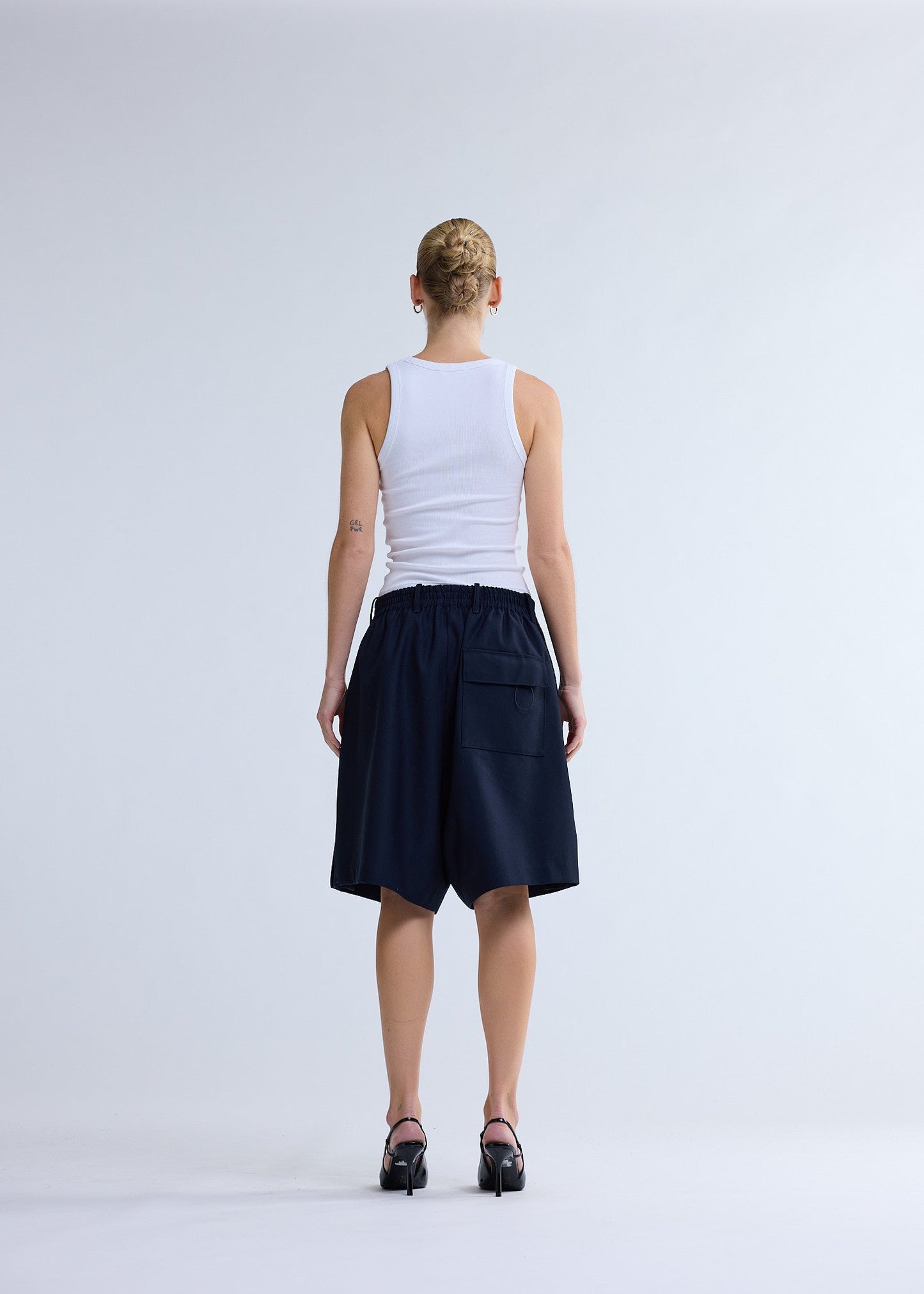 WOOL TRACK SHORTS MIDNIGHT | Midnight
