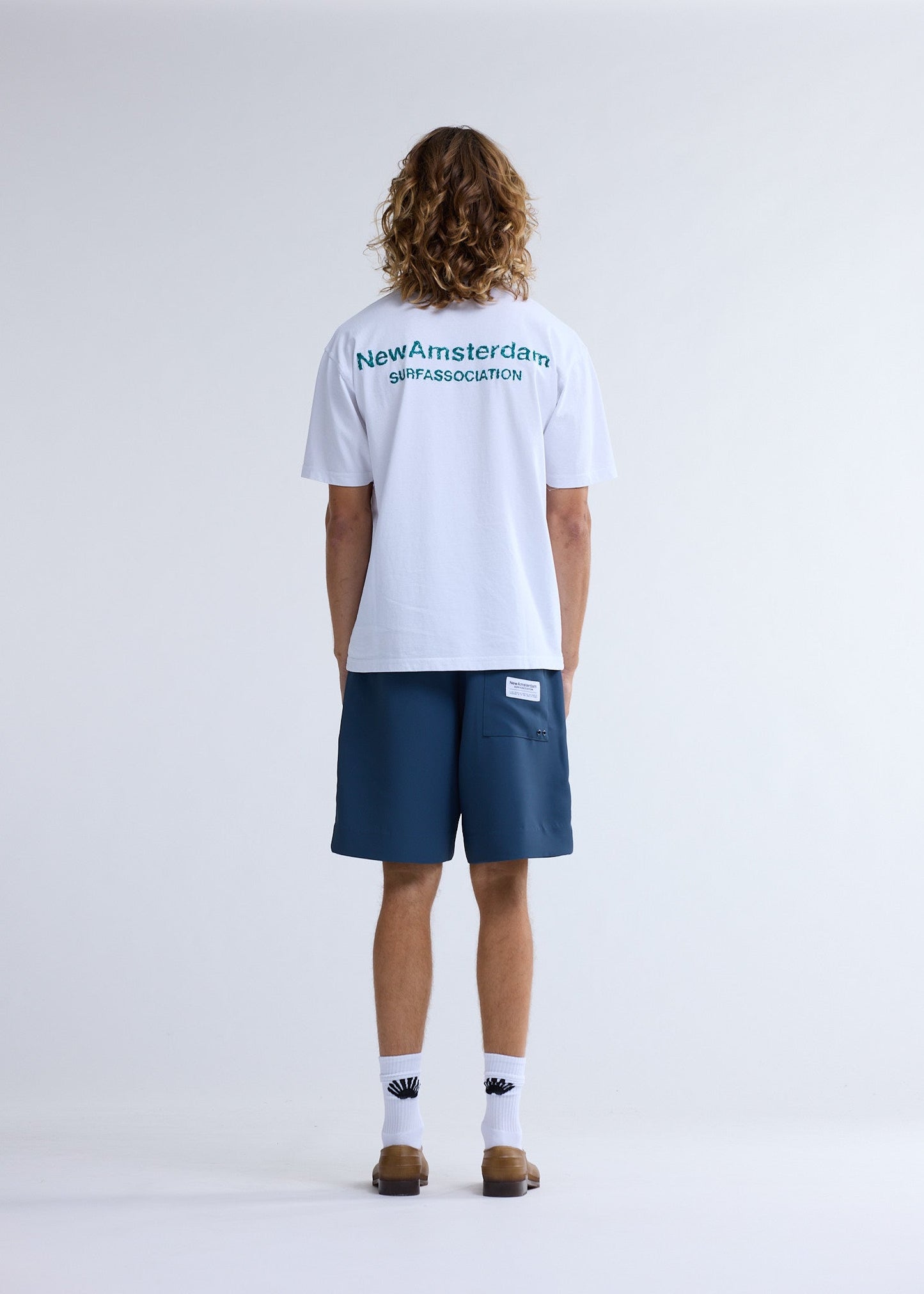 LOGO TEE + WHITE/SEA GREEN | White