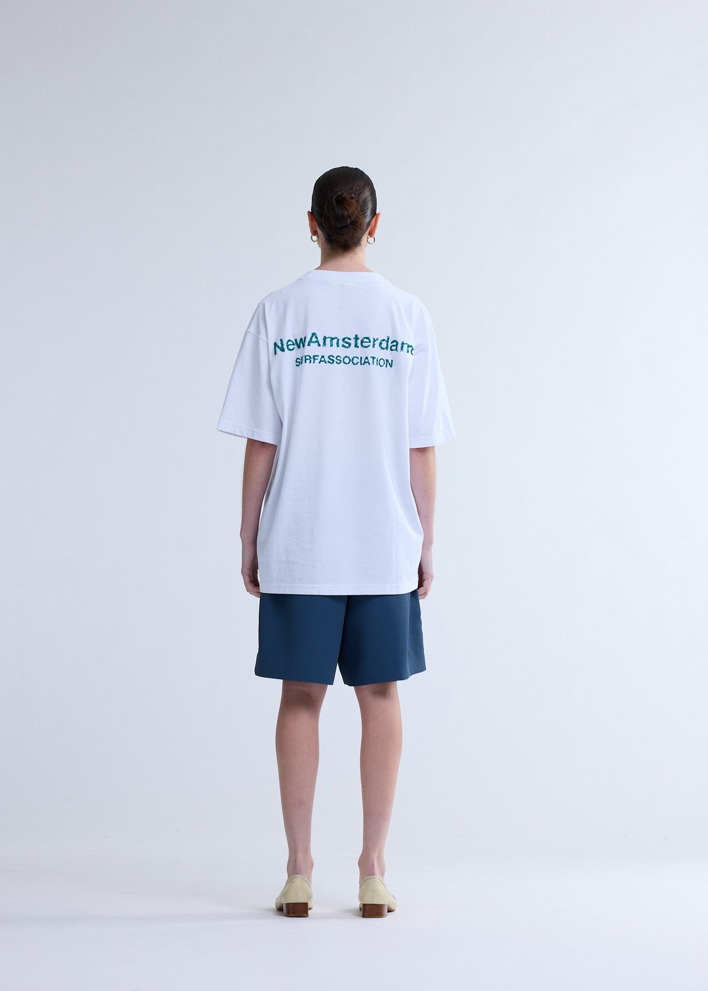 LOGO TEE + WHITE/SEA GREEN | White