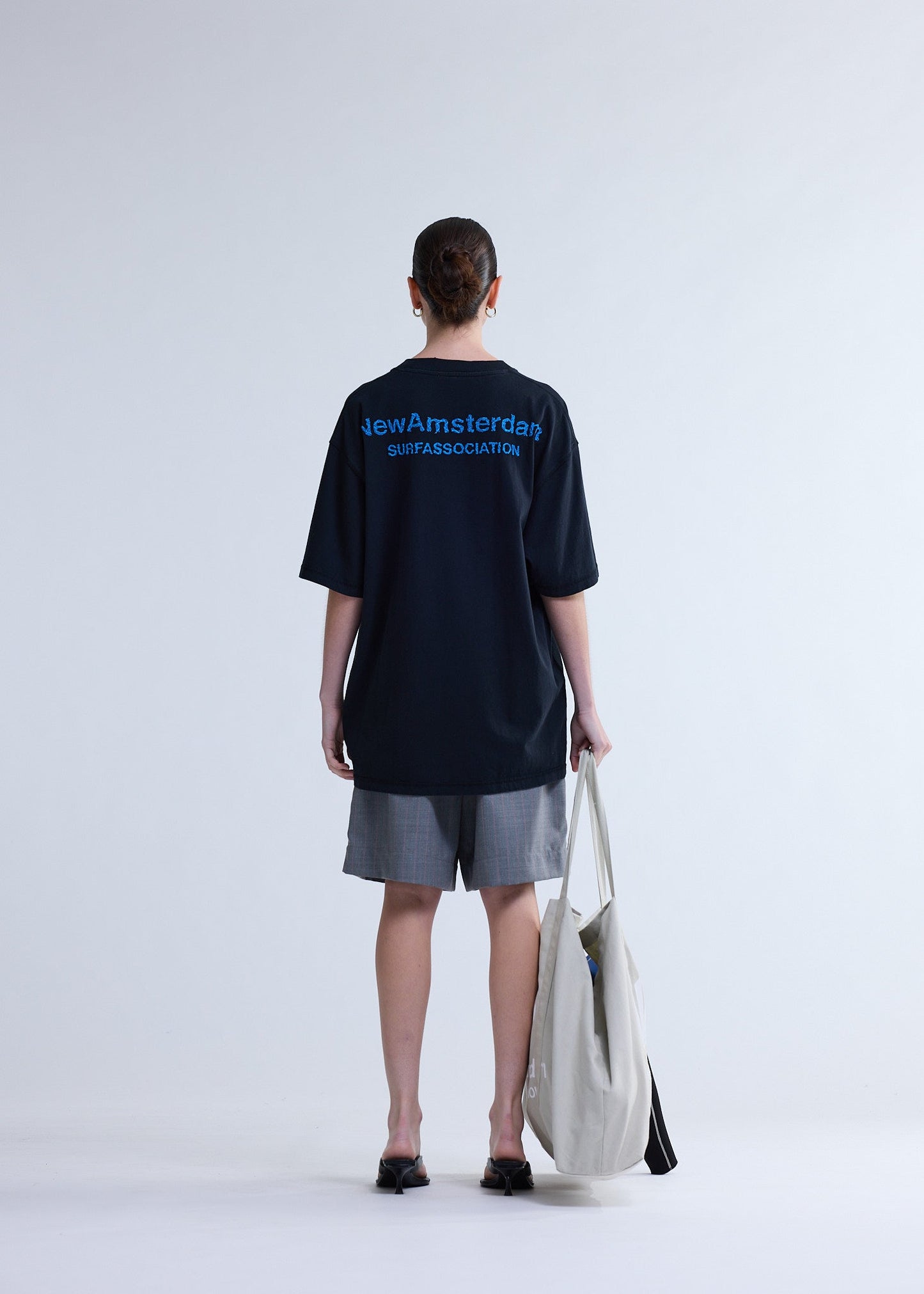 LOGO TEE + BLACK/ACID BLUE | Black