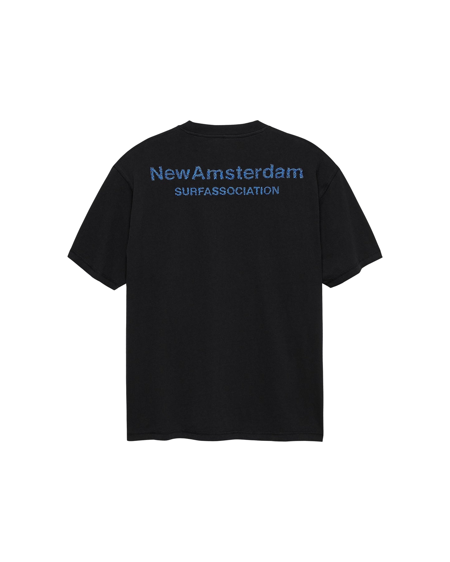 LOGO TEE + BLACK/ACID BLUE | Black