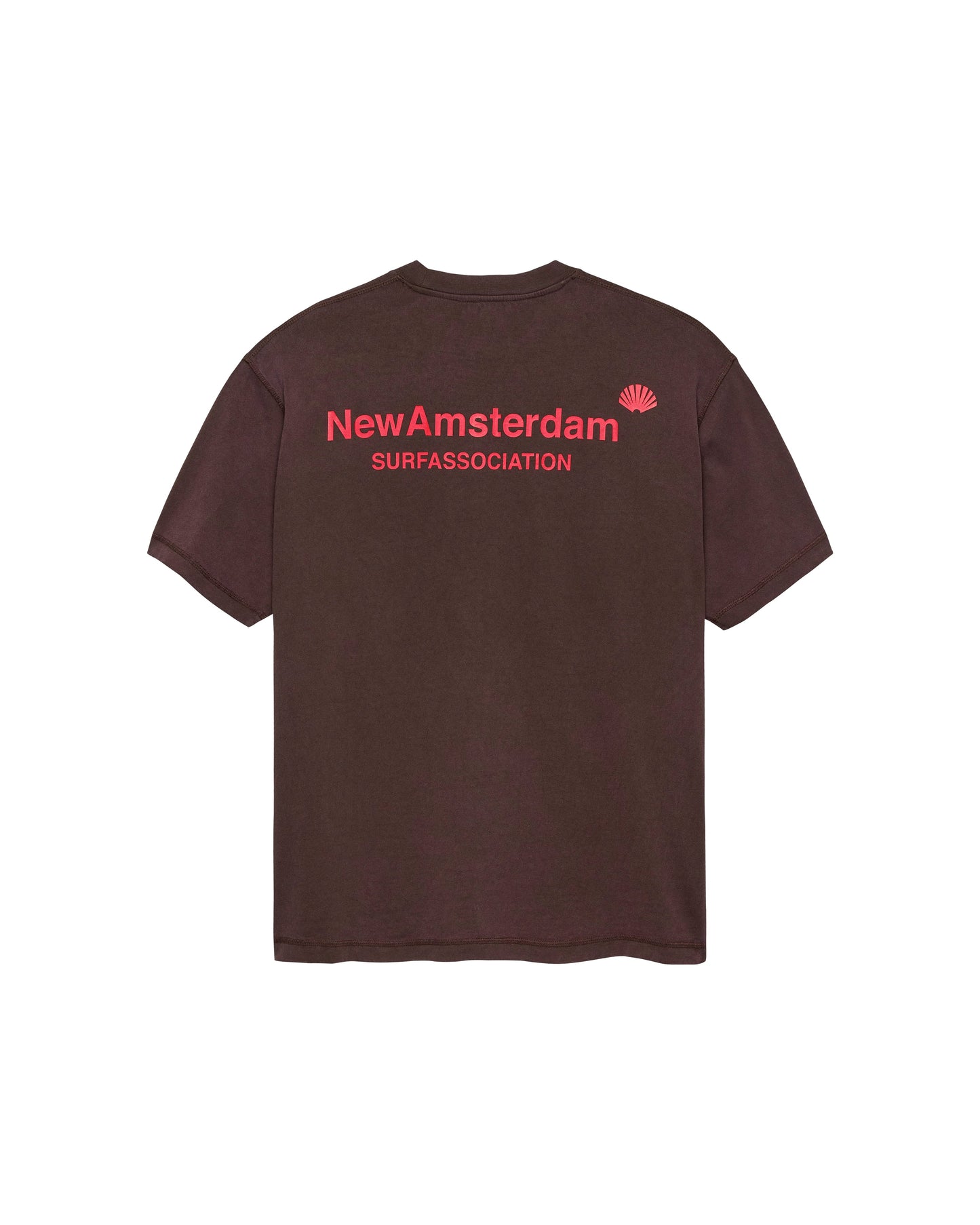 LOGO TEE WALNUT/DEEP RED | Walnut
