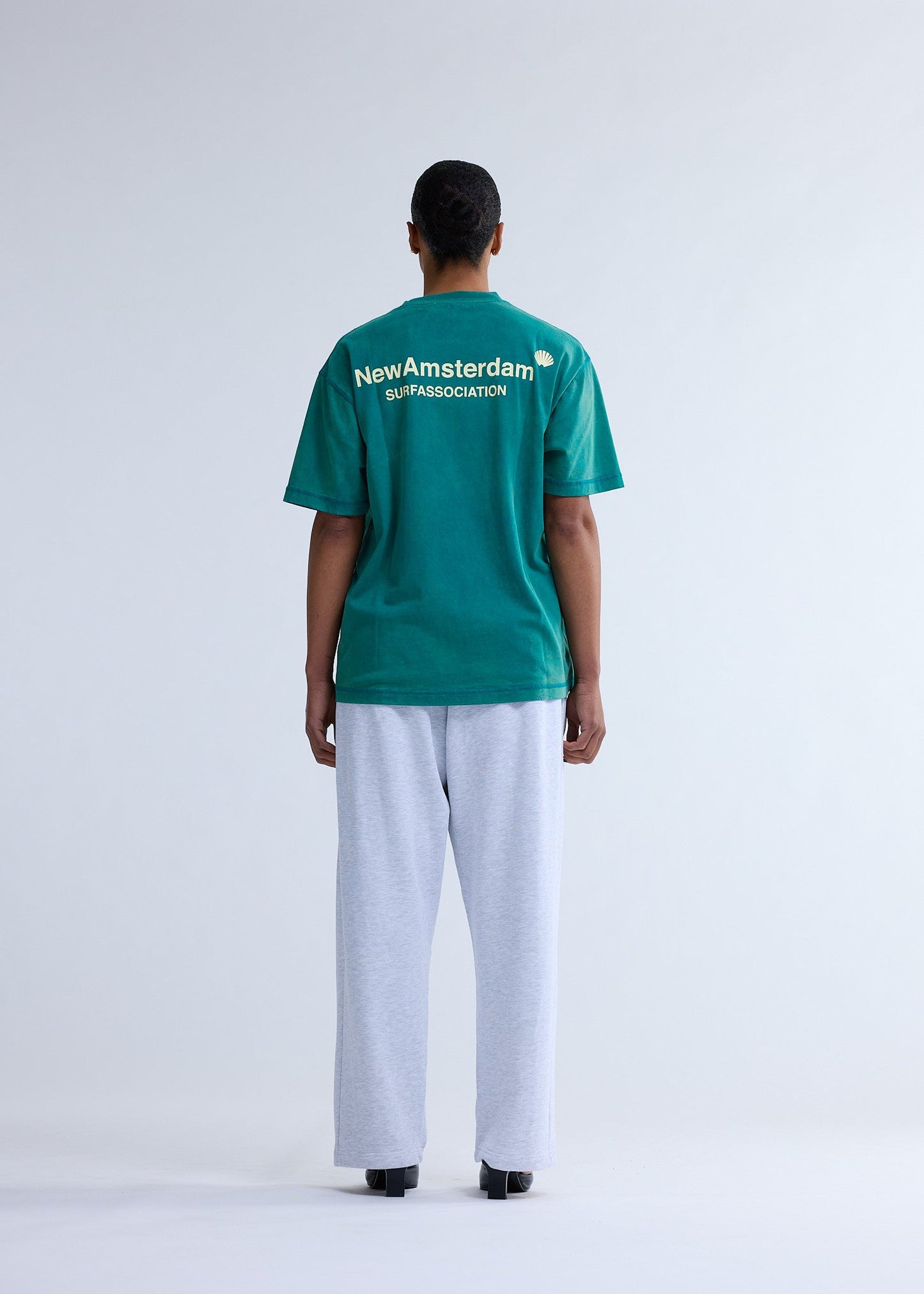 LOGO TEE SEA GREEN/BUTTER YELLOW | Sea green