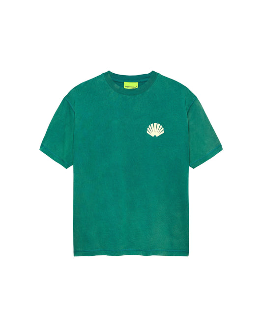 LOGO TEE SEA GREEN/BUTTER YELLOW | Sea green