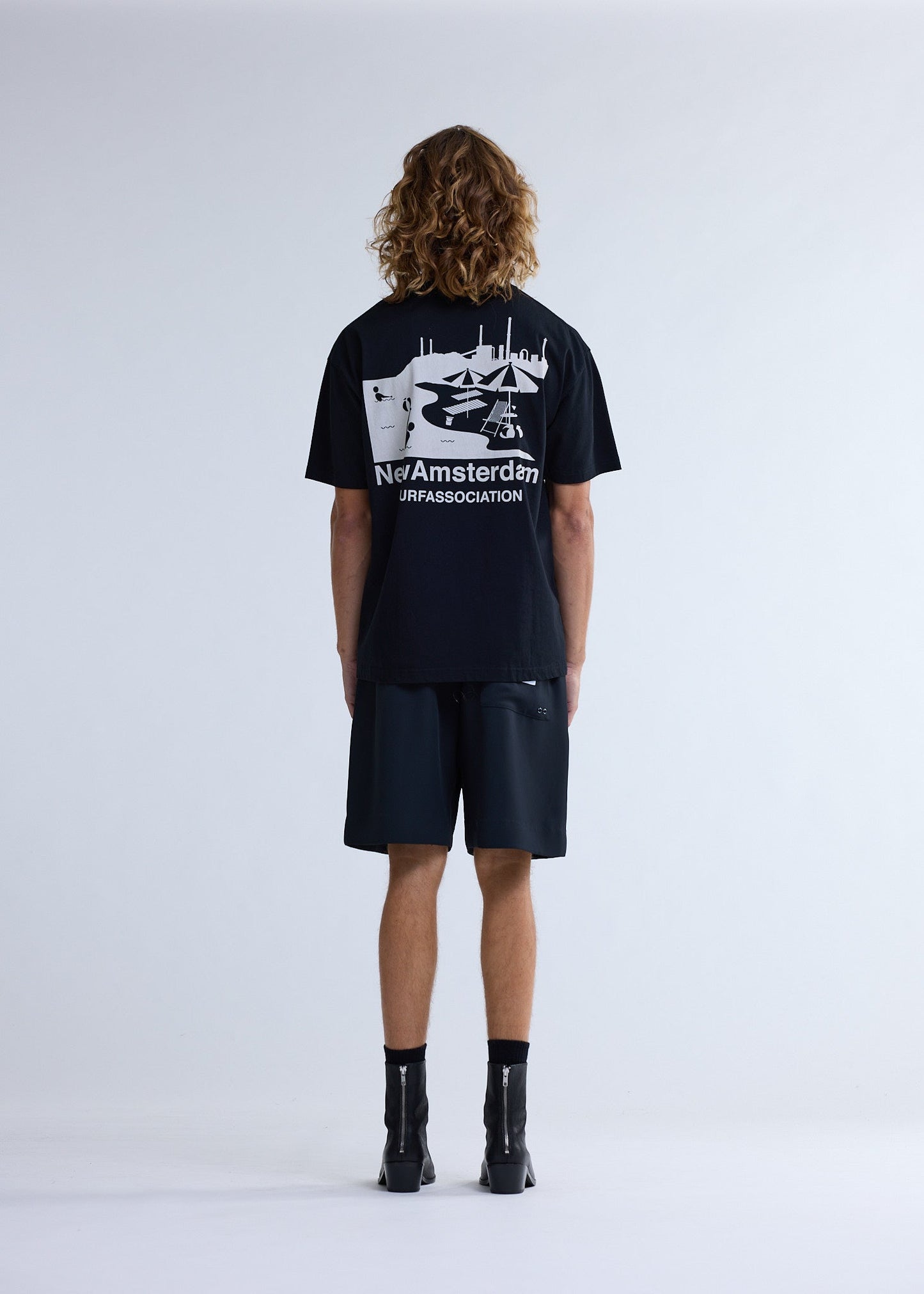 BEACH SIGN TEE BLACK | Black