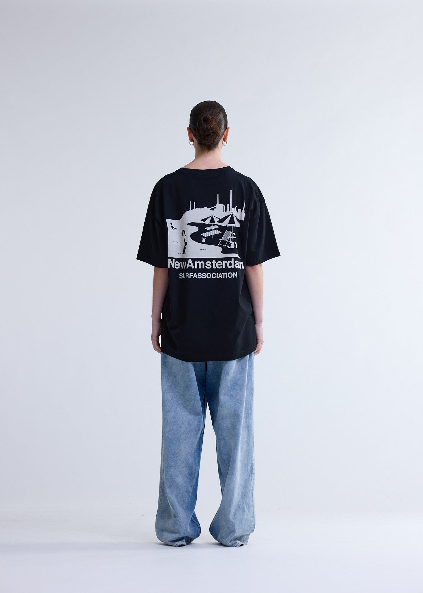 BEACH SIGN TEE BLACK | Black