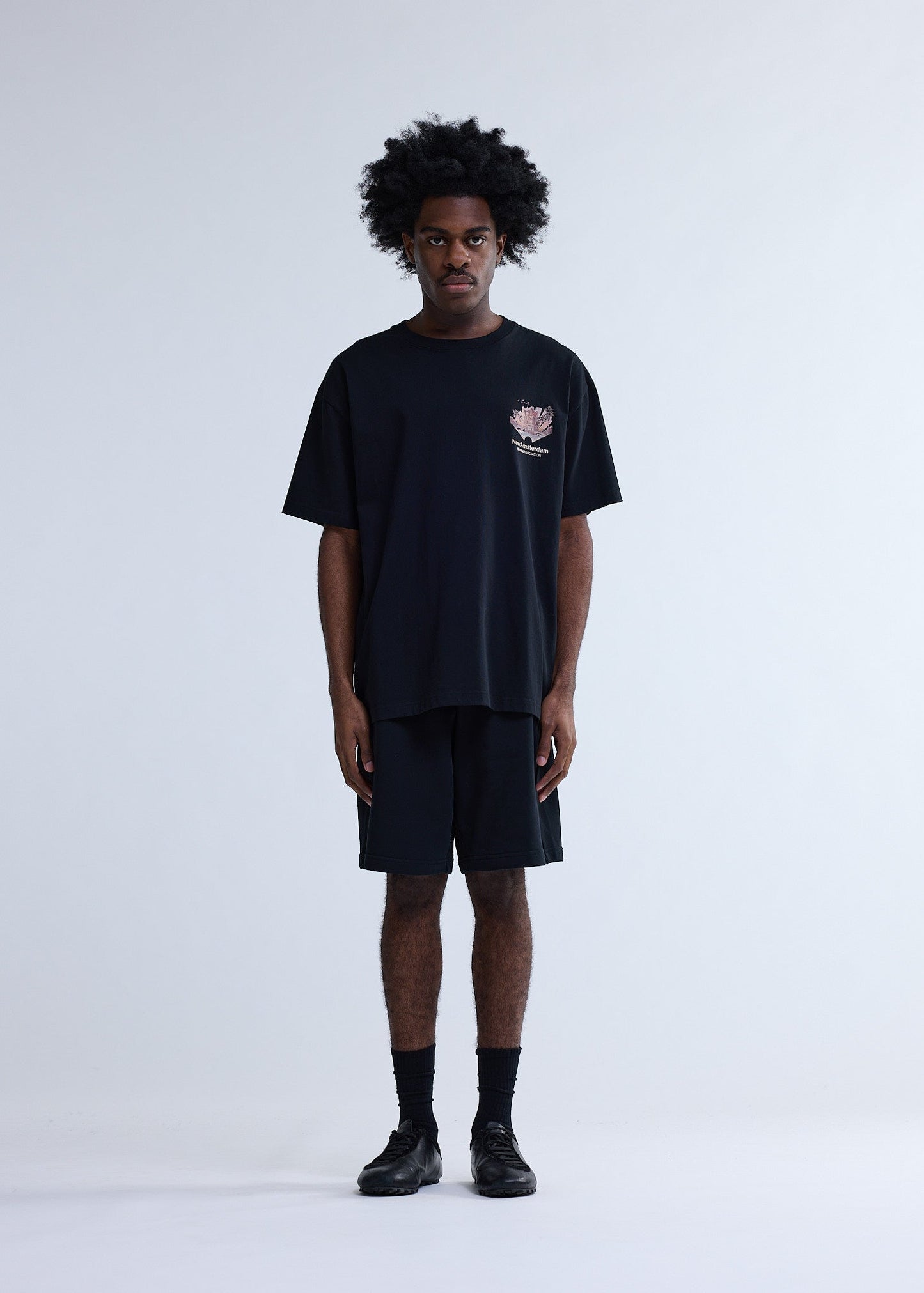 TROPICAL TEE BLACK | Black