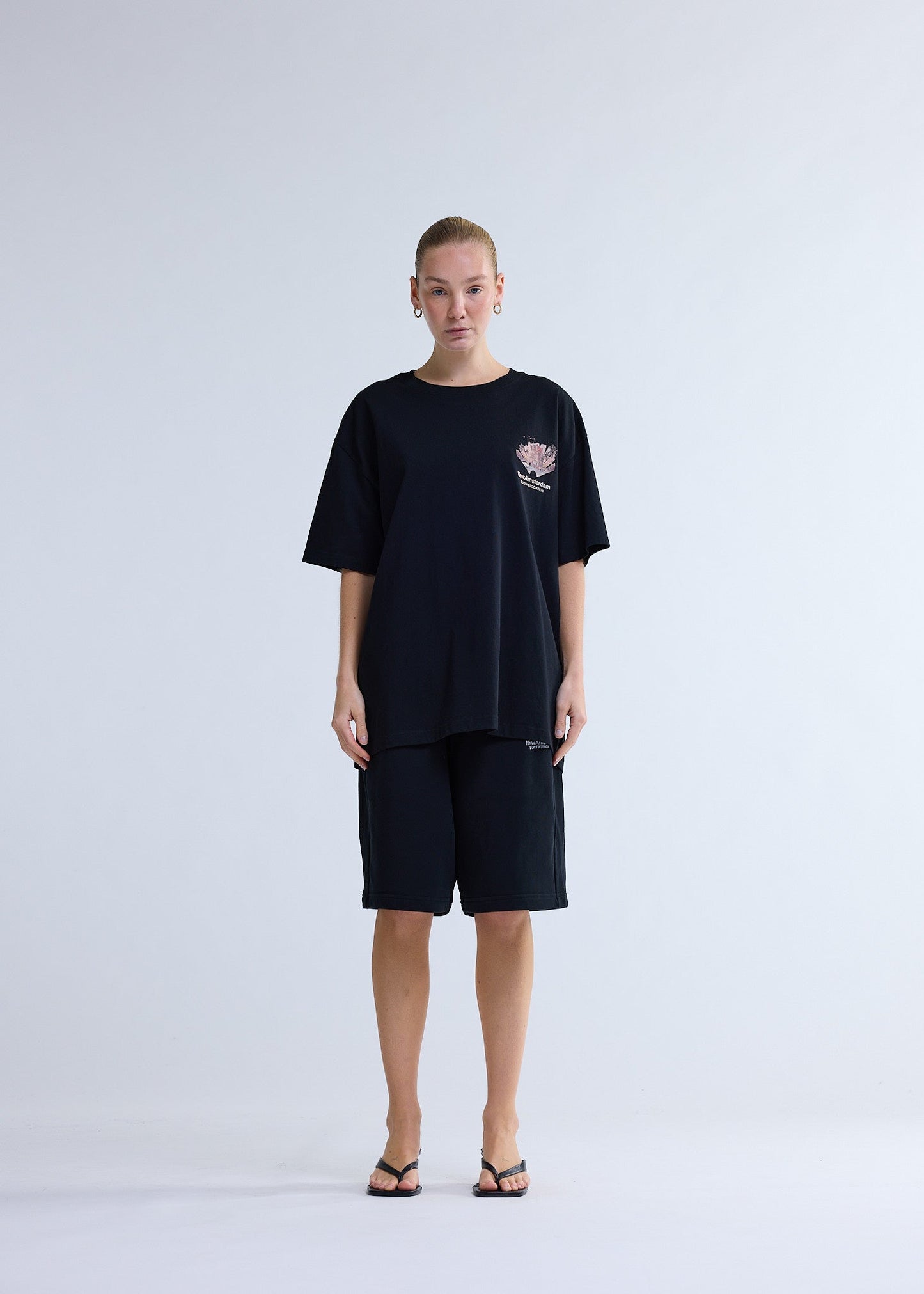 TROPICAL TEE BLACK | Black