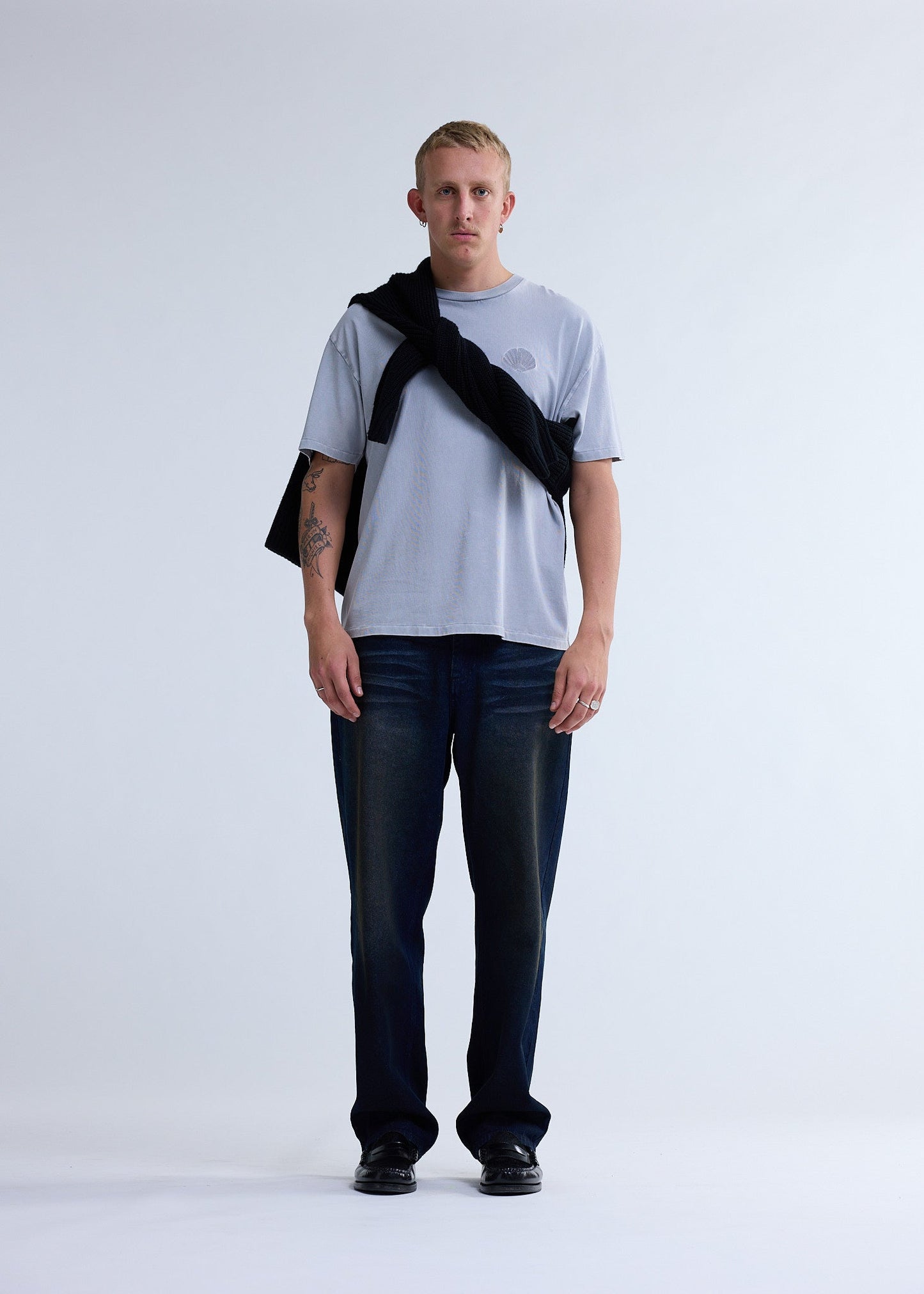 CHOP TEE WASHED GREY | Washed grey
