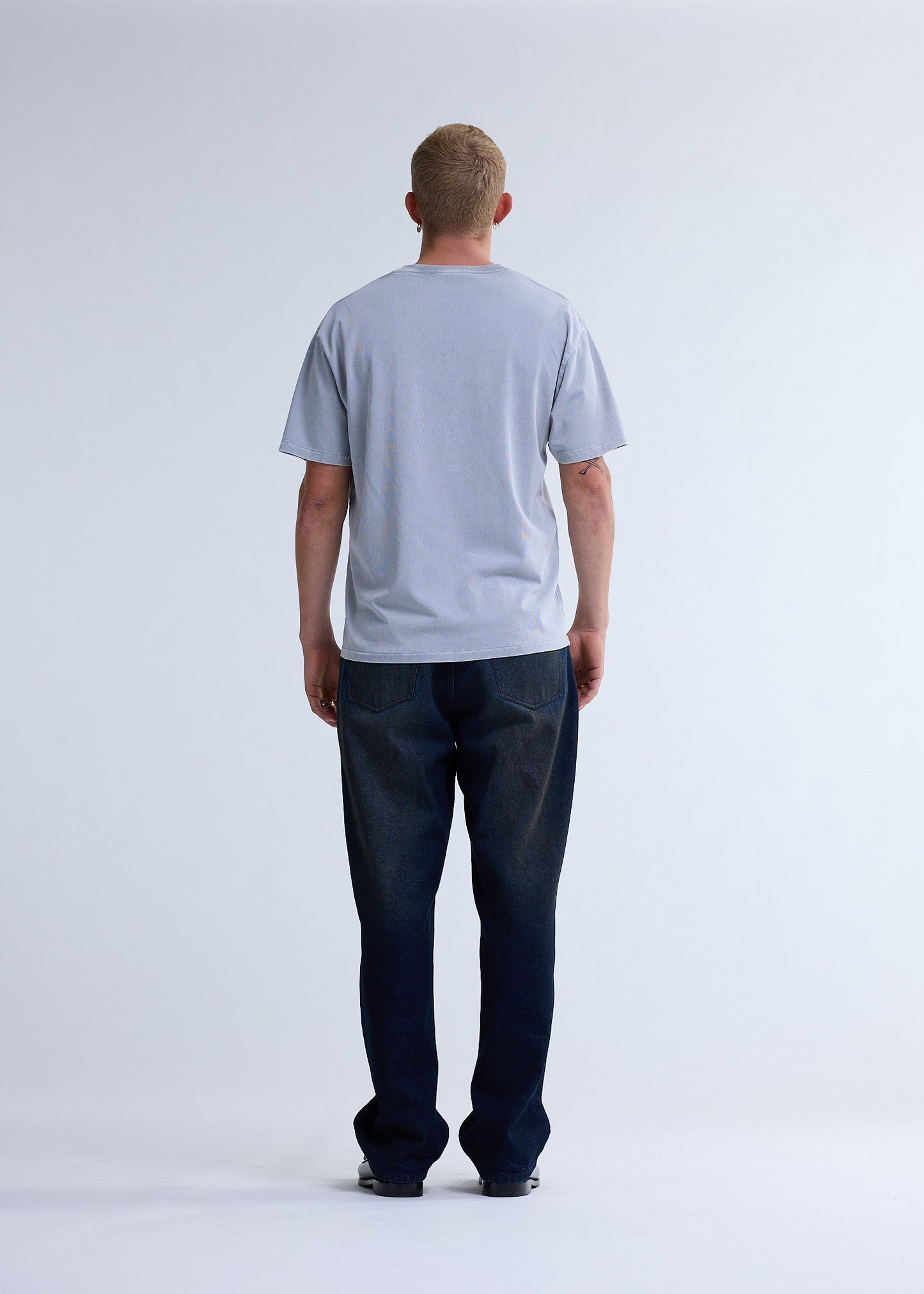 CHOP TEE WASHED GREY | Washed grey
