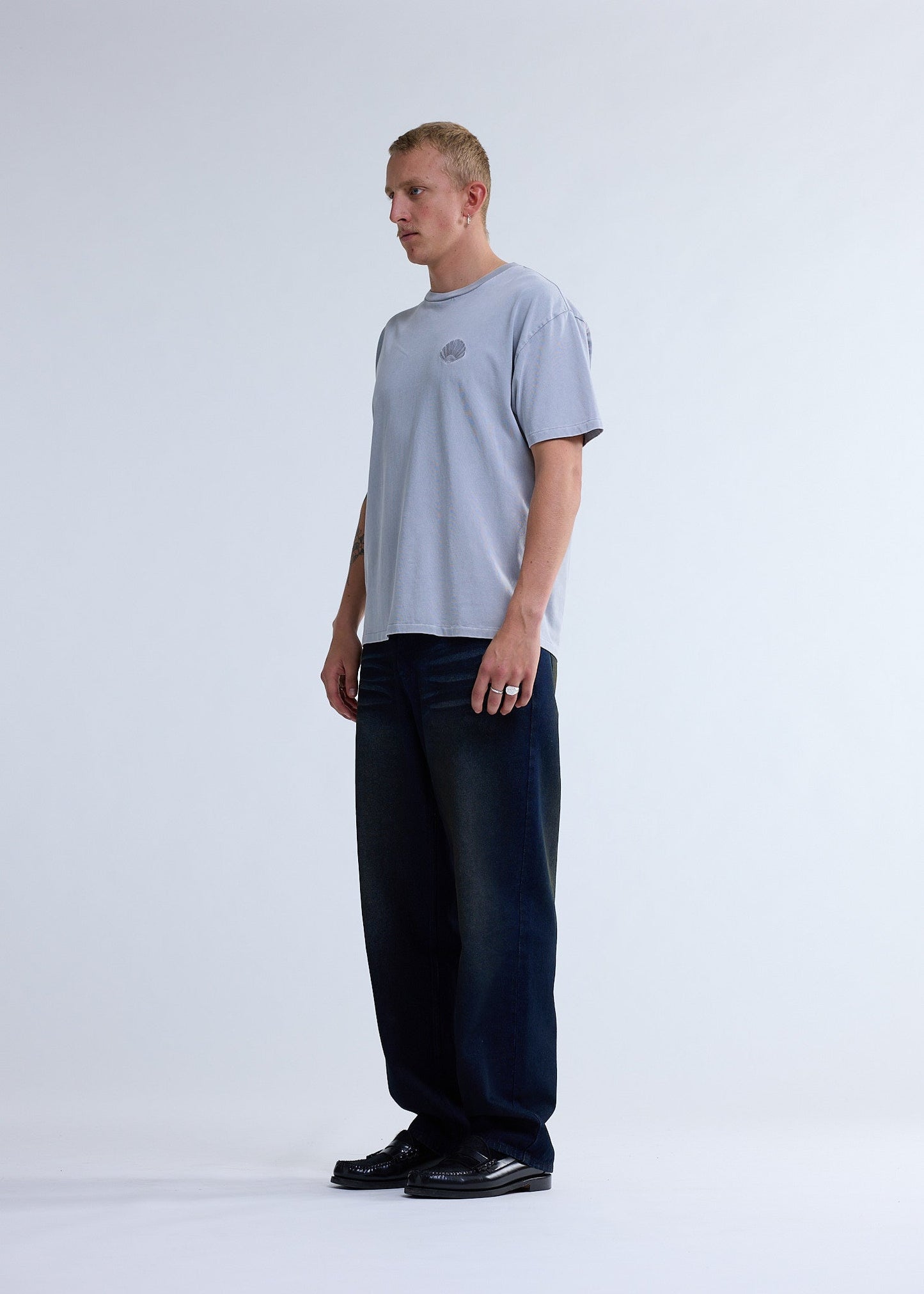 CHOP TEE WASHED GREY | Washed grey