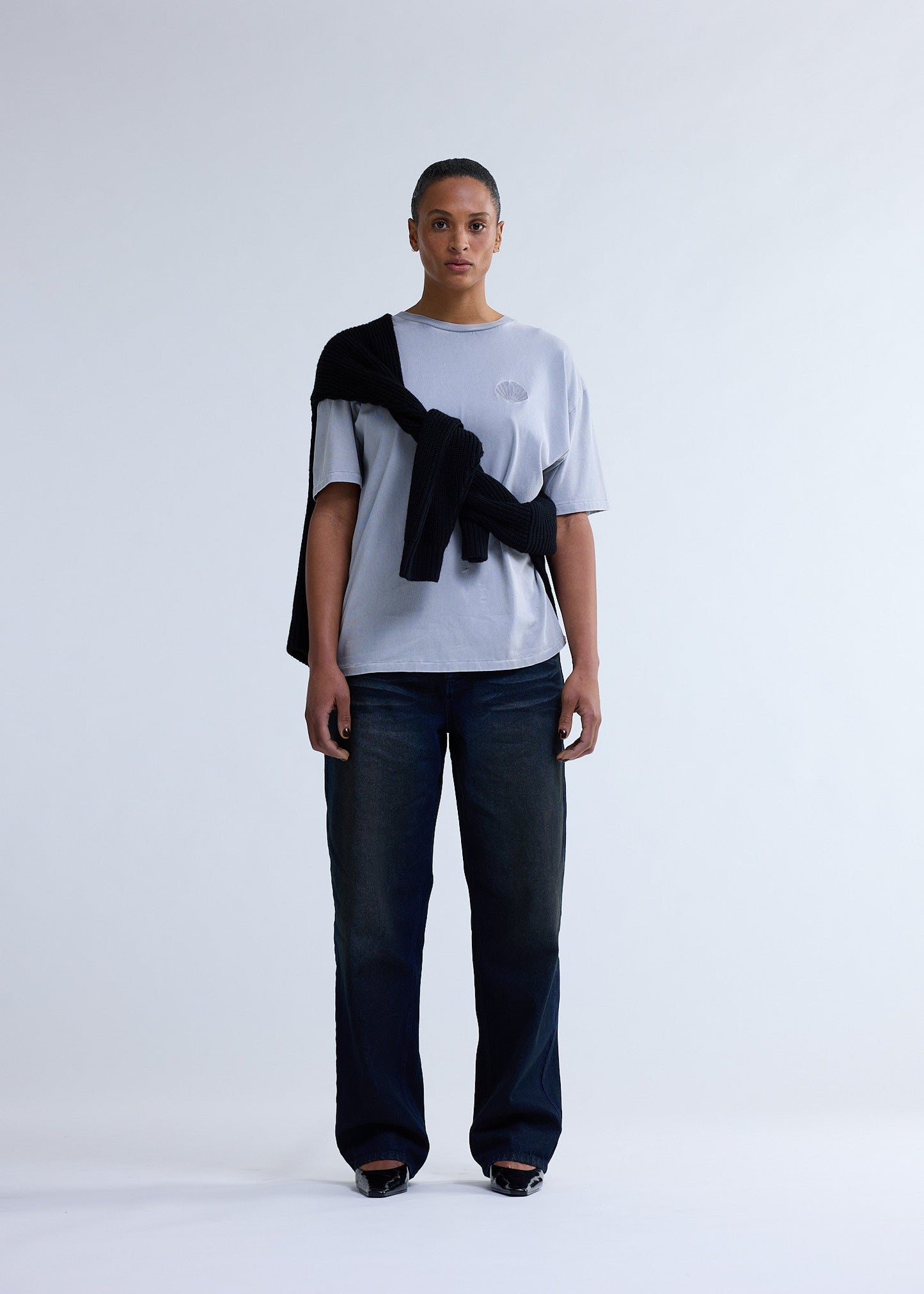 CHOP TEE WASHED GREY | Washed grey