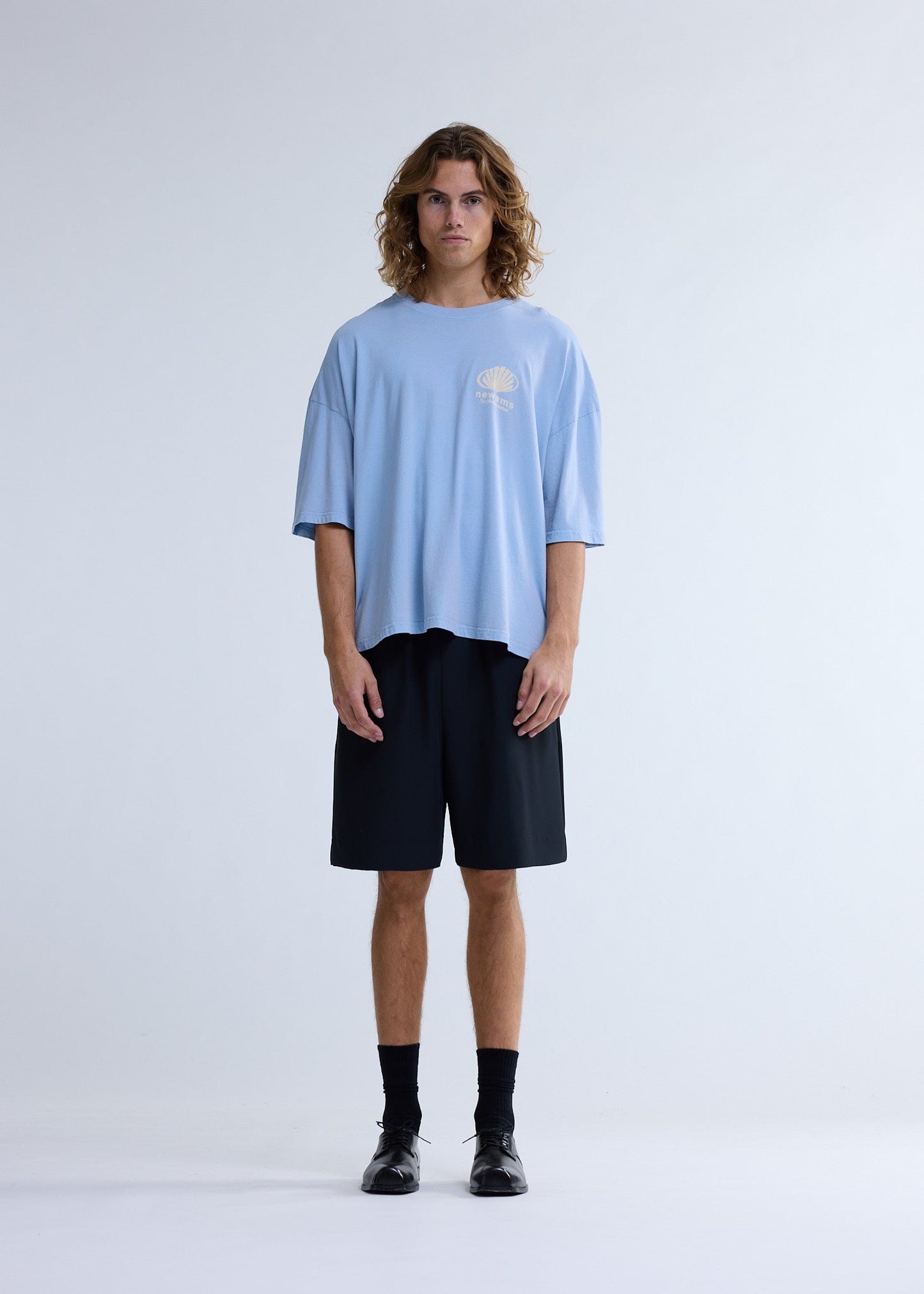 CORPORATE LOGO TEE BABY BLUE | Baby blue