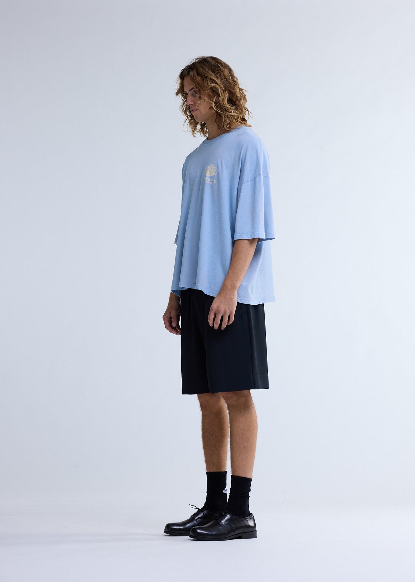 CORPORATE LOGO TEE BABY BLUE | Baby blue