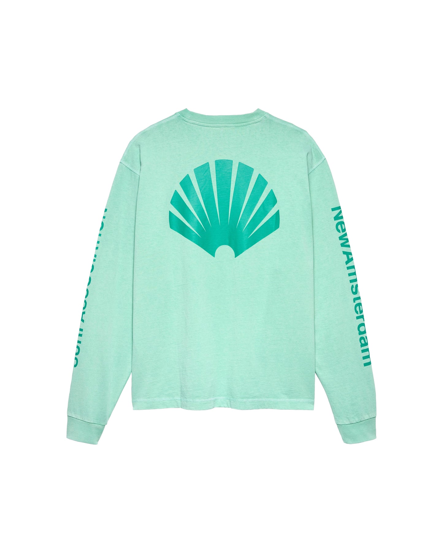 LOGO LONGSLEEVE OCEAN WAVE/SEA GREEN | Mint