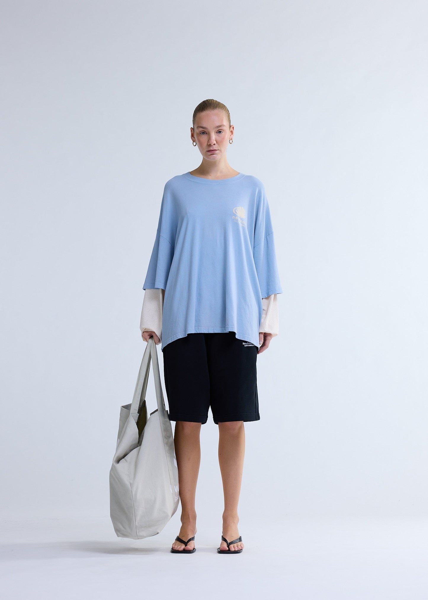 CORPORATE LOGO LONGSLEEVE BABY BLUE | Baby blue